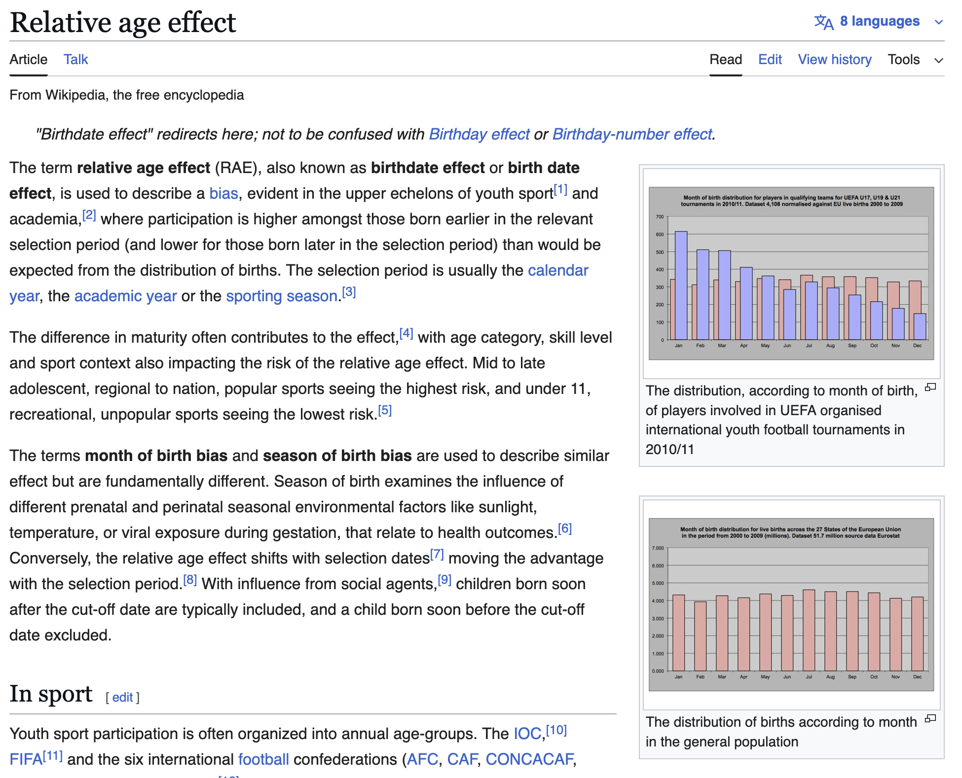 Relative Age Effect